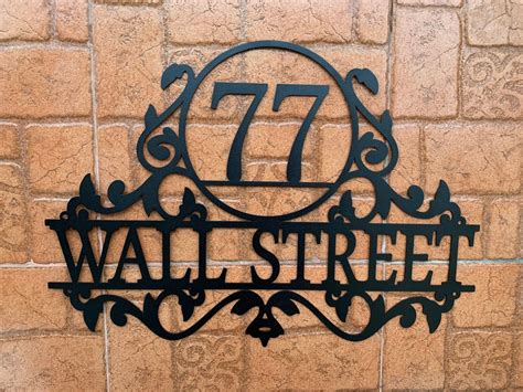 metal house address signs|metal address signs for outside.